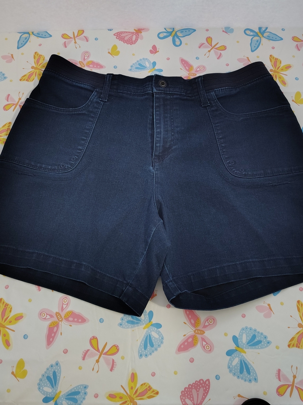 Lee Women's Dark Navy Denim Shorts